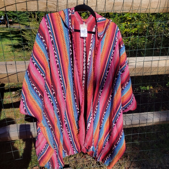 Free people hippie hooded kimono - Picture 3 of 6